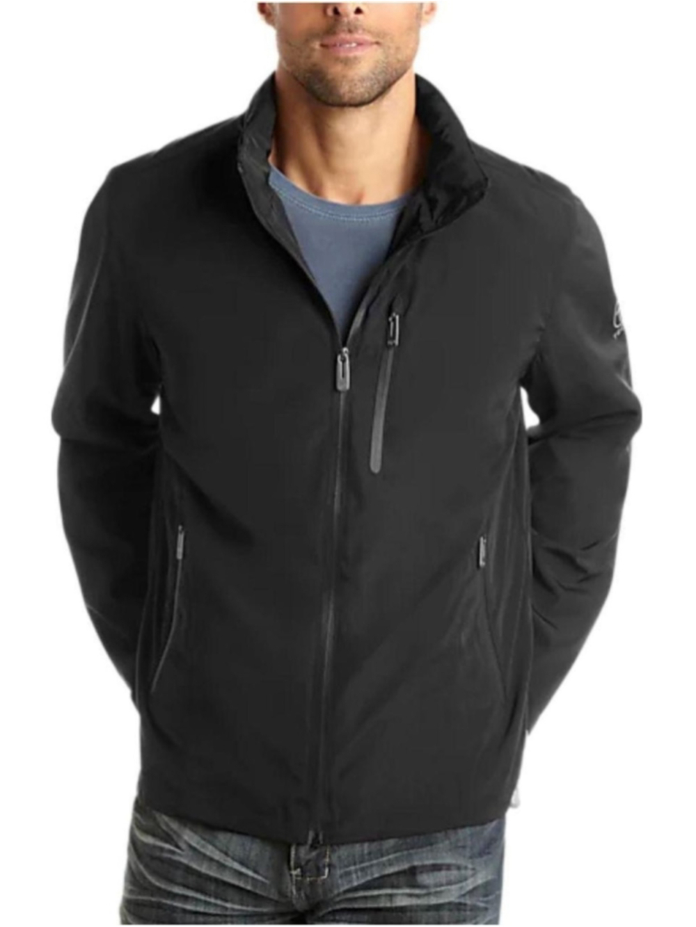 Tech by Tumi Black Zip Up Soft Shell Jacket Size M